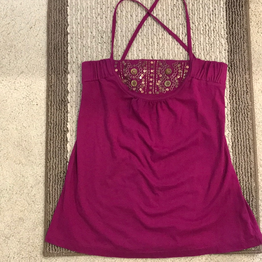 Ladies Banana Republic Magenta Top